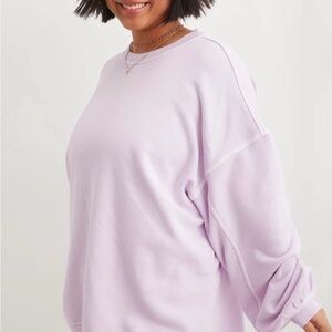 Aerie Light Purple oversized sweatshirt